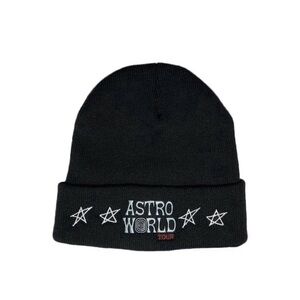 Travis Scott Astroworld Tour Wish You We’re Here Beanie Hat Black Mint Cond
